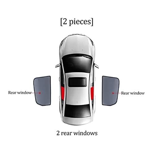 Tendine Parasole Per Finestrino Auto Per Peugeot 508 Limousine 2010-2018, Magnetica In Rete Per Finestrini Laterali Anteriori E Posteriori, Protezione UV(Rear 2pcs)