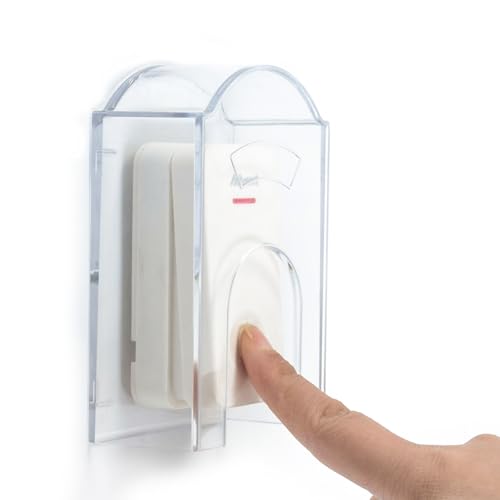 Door Bell Push Button Cover Weatherproof,Doorbell Rain Cover for Protective - Transparent and Waterproof - Doorbell Shield Ideal for Outdoor Use
