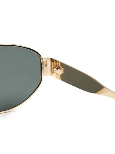 Image of HASHTAG EYEWEAR Retro Oval Sunglasses for Women | Stylish UV400 Protection Shades | Lightweight Durable Metal Frame | Trendy Vintage Oval Glares for Women | Classic & Elegant Design for All Occasions