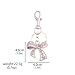 AtoposVita Fashion Sparkly Bow Bag Charm Keychain - Rhinestone Bow Purse Charms Bow Pendant - For Women Bag Charm Handbag Gift (Pink)