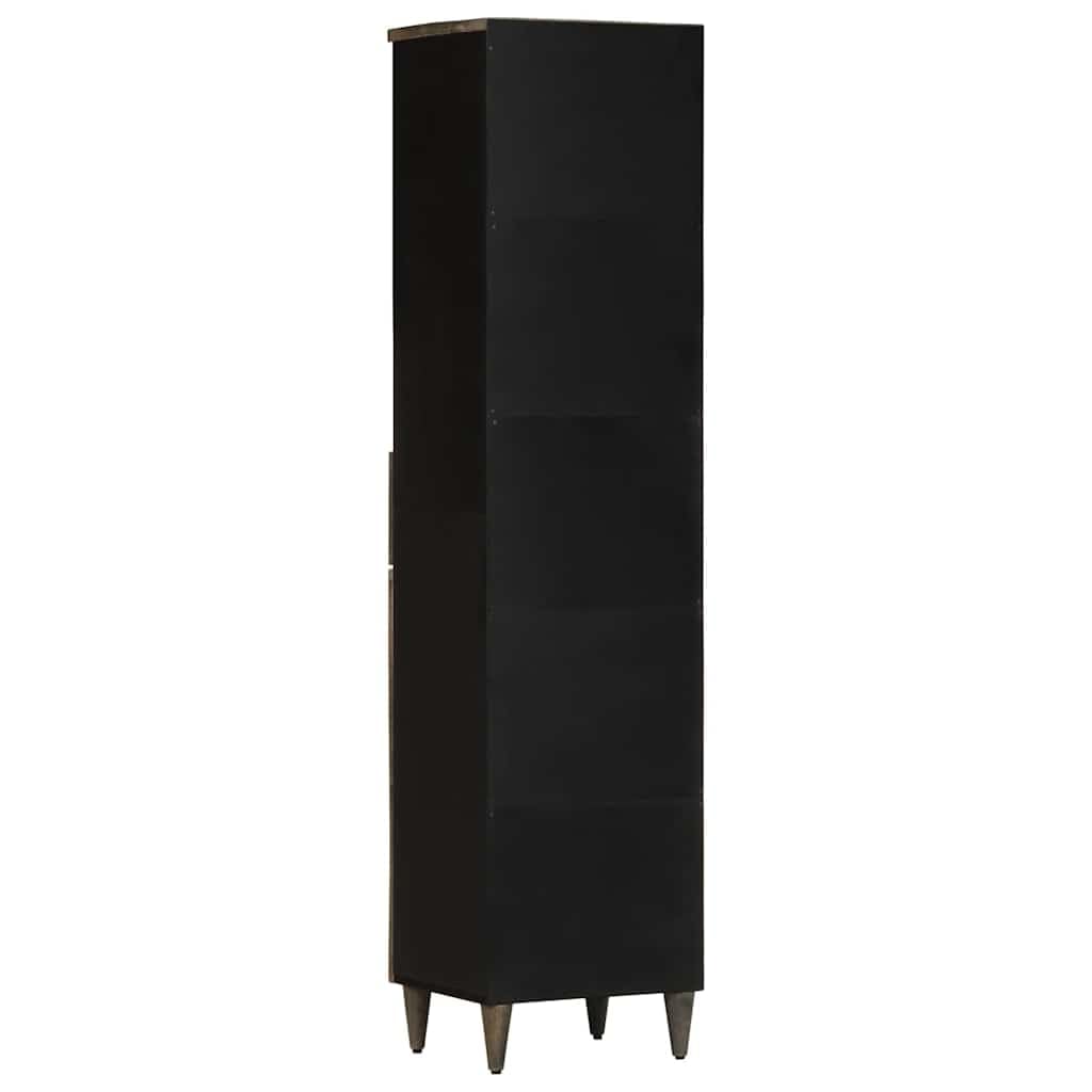 Mueble de Baño de Madera Sólida con Patrón Tallado a Mano y Amplio Espacio de Almacenamiento para Organización de Artículos de Tocador y Productos de Higiene Personal