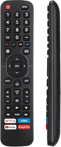 La Mejor Recopilación de hisense smart de esta semana. 50 UORLEN EN2A27 Control Remoto para Hisense TV, Universal Control Compatible Hisense Vidaa LED 4K QLED ULED FHD HDR UHD Android Smart TV, Smart Google TV (Not para Roku TV)