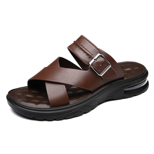 Men's Soft Cushion Wear-resistant Sandals Footbed Comfort Athletic Slippers Indoor and Outdoor Beach Sandals