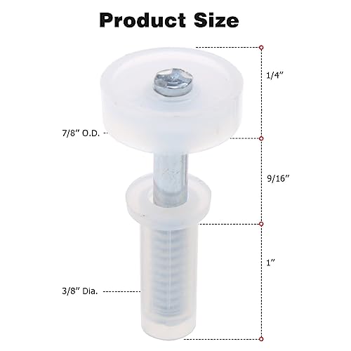4 Pack Bi-Fold Door Top Guide Wheel Hardware Repair Set Double Folding Hardware Part for Elastic Shafts miniatura 6