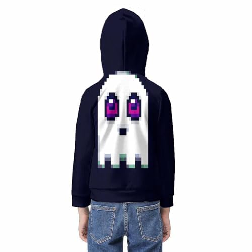 Sweat-shirt pour garçons et filles lavable en machine avec capuche confortable et poche 3D - 6