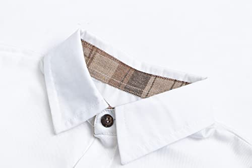 Image of SANGTREE Summer Button Down Shirts Cottn Tops for Men Women Boy Girl