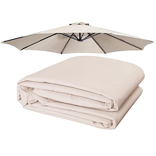Toile de parasol usée ? Remplacez par cette toile 300cm noire anti-UV