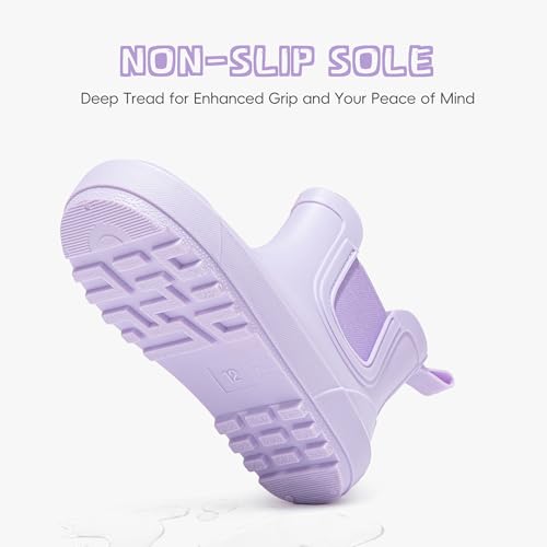 Image of Motasha Chelsea Rain Boots for Girls Boys Waterproof Toddler to Big Kids