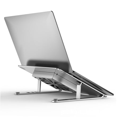 Base ajustable de aluminio con ventilador LED para laptop miniatura 5