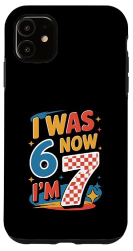 I Was 6 Now I'm 7 Retro Racing �o�[�X�f�[�p�[�e�B�[ 6 7 �~�[�� �X�}�z�P�[�X iPhone 11 �p