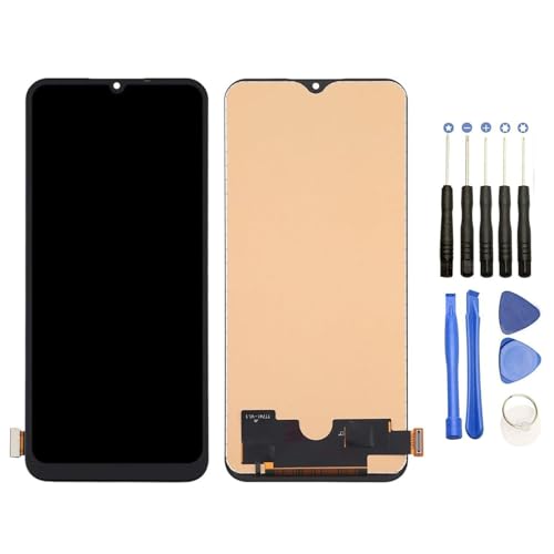 DYGCGO ������ Xiaomi Mi 10 Lite 5G, M2002J9G, M2002J9S, XIG01 �C�������p�t�����g�p�l�� LCD �^�b�`�p�l�� �t���p�l���i�t�����g�K���X�f�W�^�C�U�j�C���H��Z�b�g�t�� (�u���b�N)