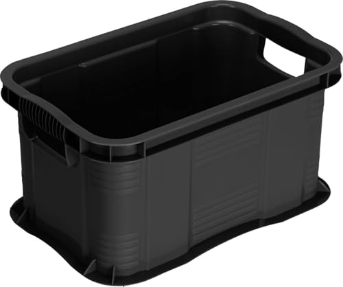 Rotho Aufbewahrungsbox Agilo A5 6 L schwarz 29 x 19 x 15,5 cm (L x B x H) Boxen, Körbchen & Kisten