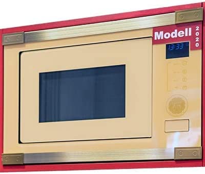 Kaiser EM 2545 Elf AD Four à micro-ondes encastrable multifonctions,verre ivoire,25L,air chaud gril,21 fonctions,pomme de terre,pizza,sécurité enfants,four à micro-ondes encastrable rétro