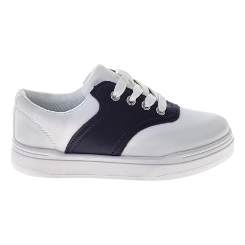 Image of French Toast Kids Oxford Dress Shoes - Lace Up Loafer School Uniform Saddle Shoe for Girls and Boys (Sizes: 11-13 Little Kid / 1-7 Big Kid)