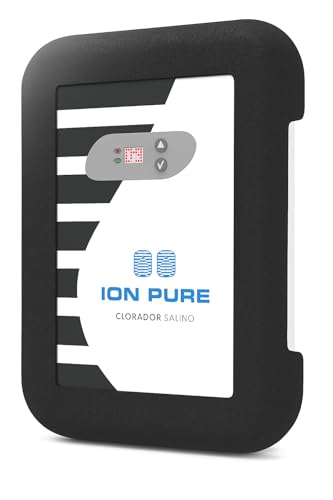 Clorador salino Ion Pure Salt 13 – para Piscinas hasta 60 m³ – Producción de 13 g/h – Célula autolimpiante – Pantalla LED – Bajo Mantenimiento – Fácil instalación