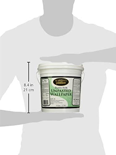 Roman Wheat-Based Wallpaper Paste Adhesive For Delicate Materials, Superior Wet Tack, Easy Application And Cleanup, Clear, Gh-34 (1 Gallon - 180 Sq. Ft) #TOP6