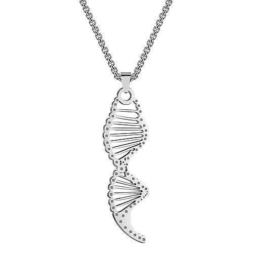 Colliers pour homme molécule de la vie pendentif amulette originale à offrir en cadeau unique
