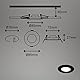 BRILONER Leuchten - 3er Set Einbauleuchten Decke, Dimmbar, LED Einbaulampen ultraflach, Einbaustrahler Bad, Badeinbaustrahler IP44, Schwarz-Matt, 85x25 mm (DxH)