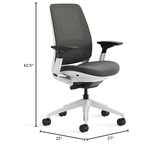Image of Steelcase Series 2 Ergonomic Office Chair, Hard Floors, Graphite