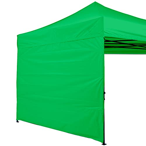 Image of ABCCANOPY Instant Canopy SunWall 10x10 FT No Frame or Top, Kelly Green