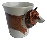 Shetland Sheepdog Sheltie-Hund-e-Tasse Tier Tasse-3d-mit-Hund-emotiv Hunde-kopf-bild Shetland Sheepdog Sheltie-Hund-e-Tasse Tier Tasse-3d-mit-Hund-emotiv Hunde-kopf-bild