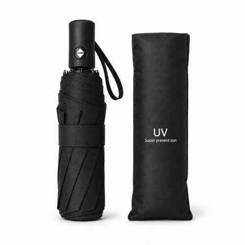 Qshare Umbrella for Rain Compact 3 Fold with Small Travel-Friendly Design and Stylish Portable Use for Women and Daily Outdoor Protection