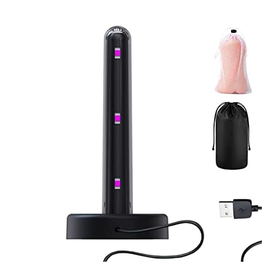 USB Stand-type Space Heater Automatic Temperature Control Heater Heating Pad Constant Temperature with UV LED,Quickly Heating to 42-46℃,Size 2.30x2.30x4.90 Inches
