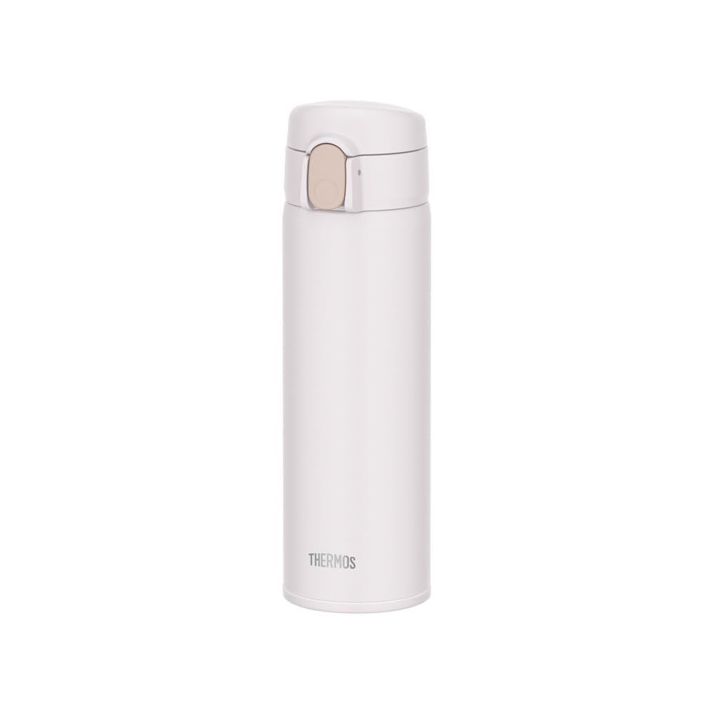 THERMOS Vacuum Insulated Straw Bottle 17oz White Stainless Steel FKA-500