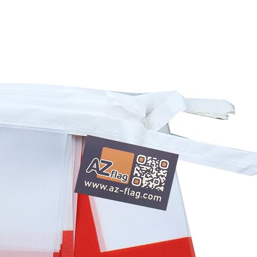 Image of AZ FLAG England 6 meters BUNTING Flag 20 flags 9'' x 6'' - English STRING flags 15 x 21 cm