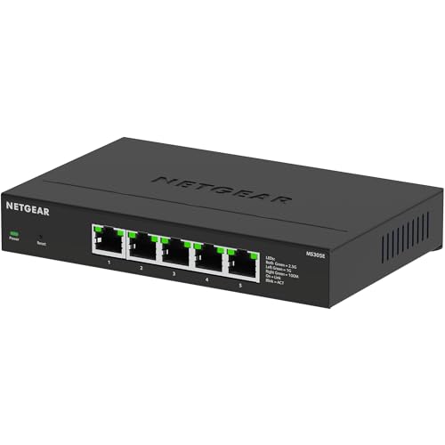Switch Multi-Gigabit NETGEAR MS305E de 5 puertos con gestión Plus de sobremesa 4