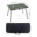 kowaku Folding Table Aluminum Alloy Portable Furniture Sturdy Small Adjustable Height Outdoor Camping Table for Barbecue Picnic Yard