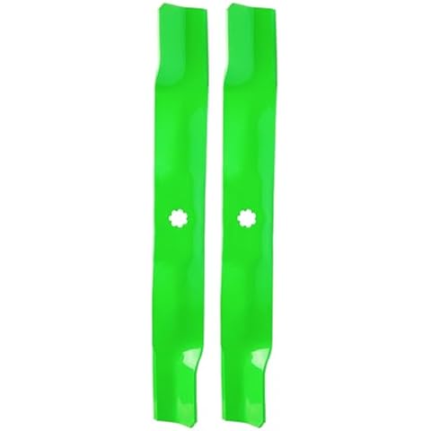 TENGMUJX AM141034 High Lift Bagging Mower Blade Set for John Dee re X300 LA120 D110 42 inch Replace AM137329 M154062 2 Pack Cover