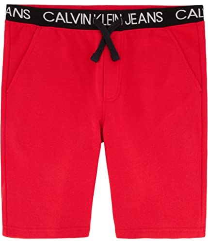 Calvin Klein Boys' Pull-on Fleece Jogger Shorts, Drawstring Closure