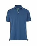 THE SAVILE ROW COMPANY LONDON Men's Classic Fit Cotton Pique Short Sleeve Polo Shirt - Indigo - Extra Large