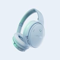 Bose QuietComfort Kabellose Kopfhörer mit Mikrofon und Noise-Cancelling, Bluetooth-Over-Ear-Kopfhörer, Audiophile Kopfhörer, On-Ear-Kopfhörer mit Noise-Cancelling, bis 24 Std. Akkulaufzeit, Eisblau – Ansicht 2
