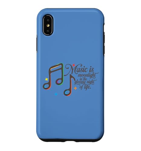 Music Is Moonlight In The Gloomy Night Of Life ���g�� �X�}�z�P�[�X iPhone XS Max �p