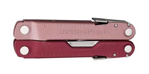 LEATHERMAN, Rebar Multitool with Premium Replaceable Wire Cutters and Saw, Heathered Cranberry - Image 3