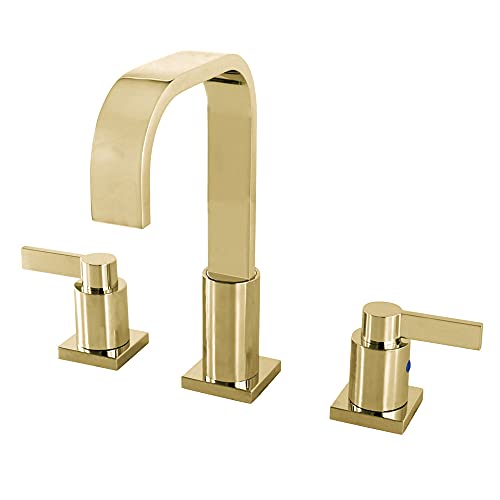 Kingston Brass FSC8962NDL Lavatory Faucet, 8", Polished Brass