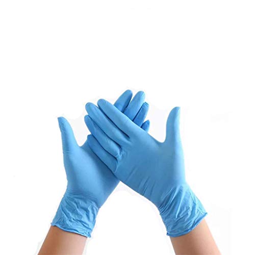 Preisvergleich Produktbild 50 Stück Nitrilkautschuk Puderfreie Schutzhandschuhe Für Die Lebensmittelverarbeitung Catering-Nagelinspektionshandschuhe, Catering-Hausarbeitsschutz Gummihandschuhe In Lebensmittelqualität (L)