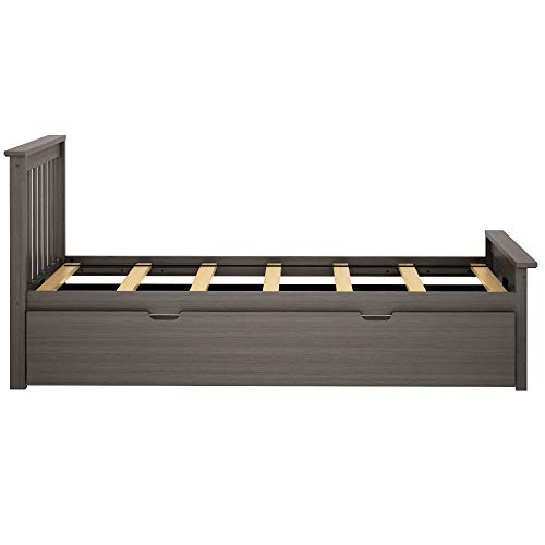 Max-Lily-Twin-Bed-Wood-Bed-Frame-with-Headboard-For-Kids-with-Trundle-Slatted-Clay Max Lily Twin Bed Wood Bed Frame with Headboard For Kids with Trundle Slatted Clay