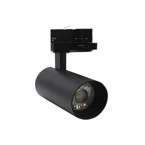 Faretto LED 20W Binario Trifase Nero con Switch CCT 3 colori Selezionabile