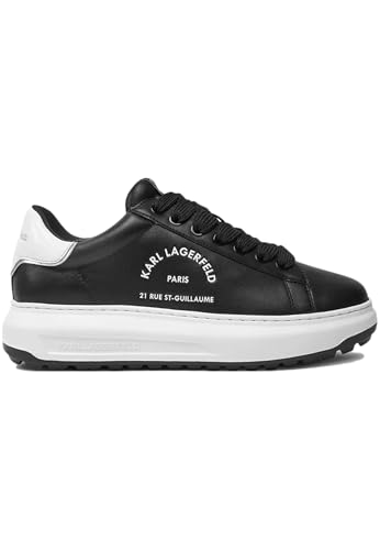 KARL LAGERFELD Zapatillas Deportivas Kapri Suela Dentada Rue St Guillaume Color Negro (Negro, Sistema Tallas Calzado EU, Adulto, Hombre, Números, Mediano, 43)