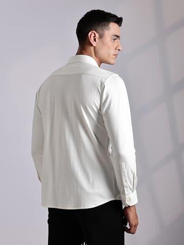 Image of Thomas Scott Men's | Tencel Fabric | Solid | 4 Way Stretchable | Lightweight | Moisture Absorb | Wrinkle Free | Shirt