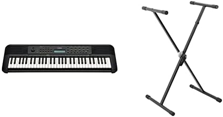 Yamaha PSR-E273 Portable Keyboard - for beginners, with 61 keys, a variety of instrument voices and SFX kit, Black