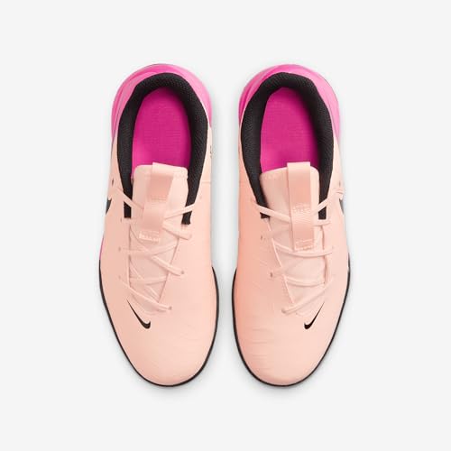 Nike Jr. Phantom GX 2 Academy Little/Big Kids' TF Soccer Shoes (FJ2608-800, Crimson Tint/Pink Blast/Black)4