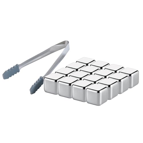 Piedras de Whisky de Acero Inoxidable, Pack de 16 miniatura 1