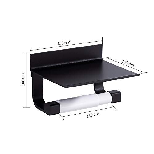 Soporte para papel higiénico de pared que evita caídas de objetos 5
