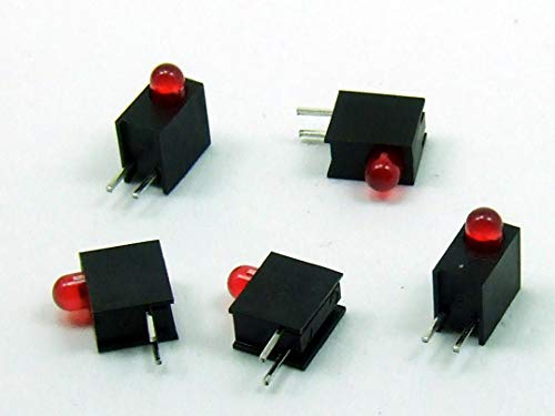 5 pz. x LED 3mm con Contenitore A1602 rosso
