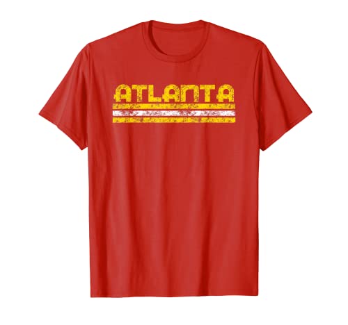 Atlanta Georgia Retro Vintage desgastado Camiseta