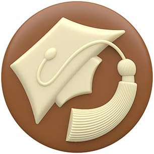 Graduation Cap Sandwich Cookie Chocolate Candy Mold
